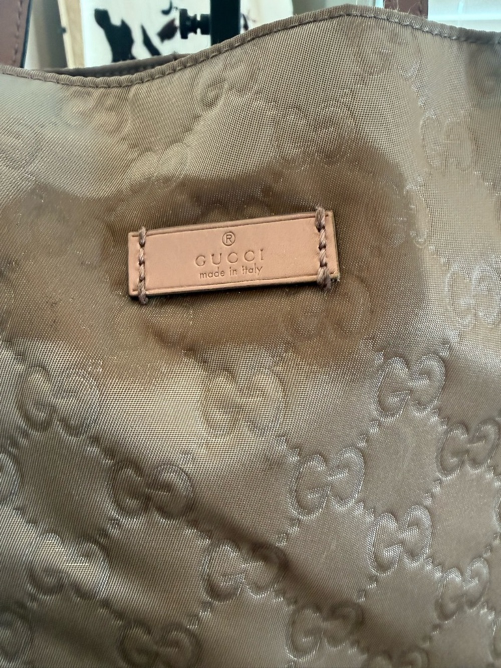 Gucci Authentic Gray Quilted Logo Tote with Pink Trim 232439213317 - Picture 2 of 11